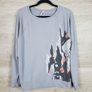 ⛱️Lucy - Gray Graphic Sweatshirt - L